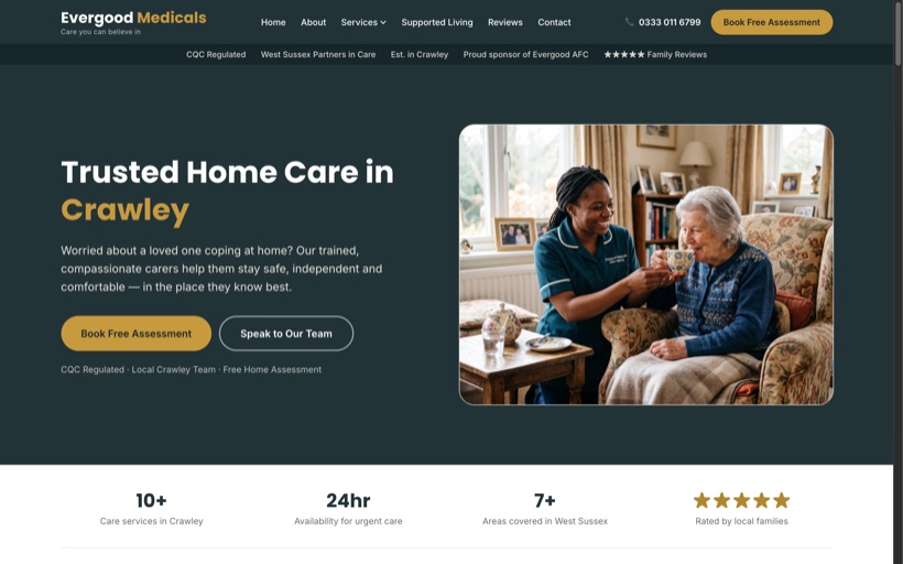 Evergood Medicals website